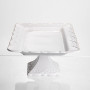Зображення Тортовница на ножке White Square 30.5*30.5 см фарфоровая квадратная Yiwu 120-YH-HG061 ИМ Light-Deco 3 