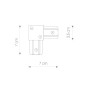 Изображение Соединитель кутовий Nowodvorski 9455 Profile l-connector IP20 Bl ИМ Light-Deco 1 