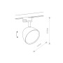 Изображение Трековый светильник Nowodvorski 8825 Profile vespa GU10, ES111 1x75W IP20 Bl ИМ Light-Deco 1 