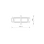 Изображение Соединитель Nowodvorski 8968 Profile recessed straight connector IP20 Bl ИМ Light-Deco 1 