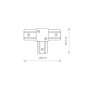 Изображение Соединитель Nowodvorski 9186 Profile t-connector IP20 Bl ИМ Light-Deco 1 