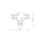 Изображение Соединитель Nowodvorski 8834 Profile recessed t-connector IP20 Wh ИМ Light-Deco 1 