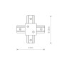 Изображение Соединитель Nowodvorski 8836 Profile recessed x-connector IP20 Wh ИМ Light-Deco 1 
