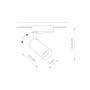 Изображение Трековый светильник Nowodvorski 9005 Iris LED 1x20W 3000K 1230Lm IP20 Bl ИМ Light-Deco 1 