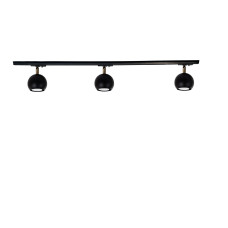 Трековий світильник на три плафони стельовий Track-3 Bowl GU10 TL90-1000-3 Black Трековий світильник на три плафони стельовий Track-3 Bowl GU10 TL90-1000-3 Black