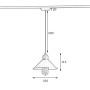 Зображення Светильник трековый подвесной MSK Electric Harlem под лампу Е27 NT 210 BK ИМ Light-Deco 3 