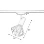 Зображення Светильник трековый MSK Electric Diadem поворотный на шинопровод белый NT 22151-1 WH ИМ Light-Deco 2 