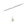 Зображення Светильник трековый MSK Electric Diadem подвес под лампу Е27 белый NT 2215 WH ИМ Light-Deco 