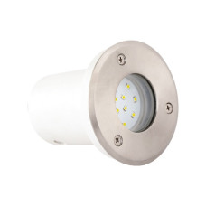 Светильник тротуарный светодиодный HOROZ ELECTRIC LED "SAFIR" 1,2W 6400K синий (холодный свет) цвет матовый хром