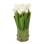 Зображення Штучний букет Light House "Тюльпани 21 см, білі" (8931-012) ИМ Light-Deco 