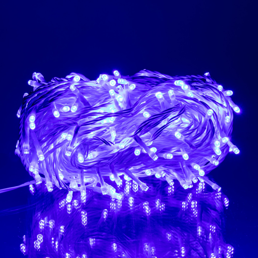 Изображение Гирлянда Нить уличная 30 м 300 LED белый провод Синий CF300L30MWBL ИМ Light-Deco 1 