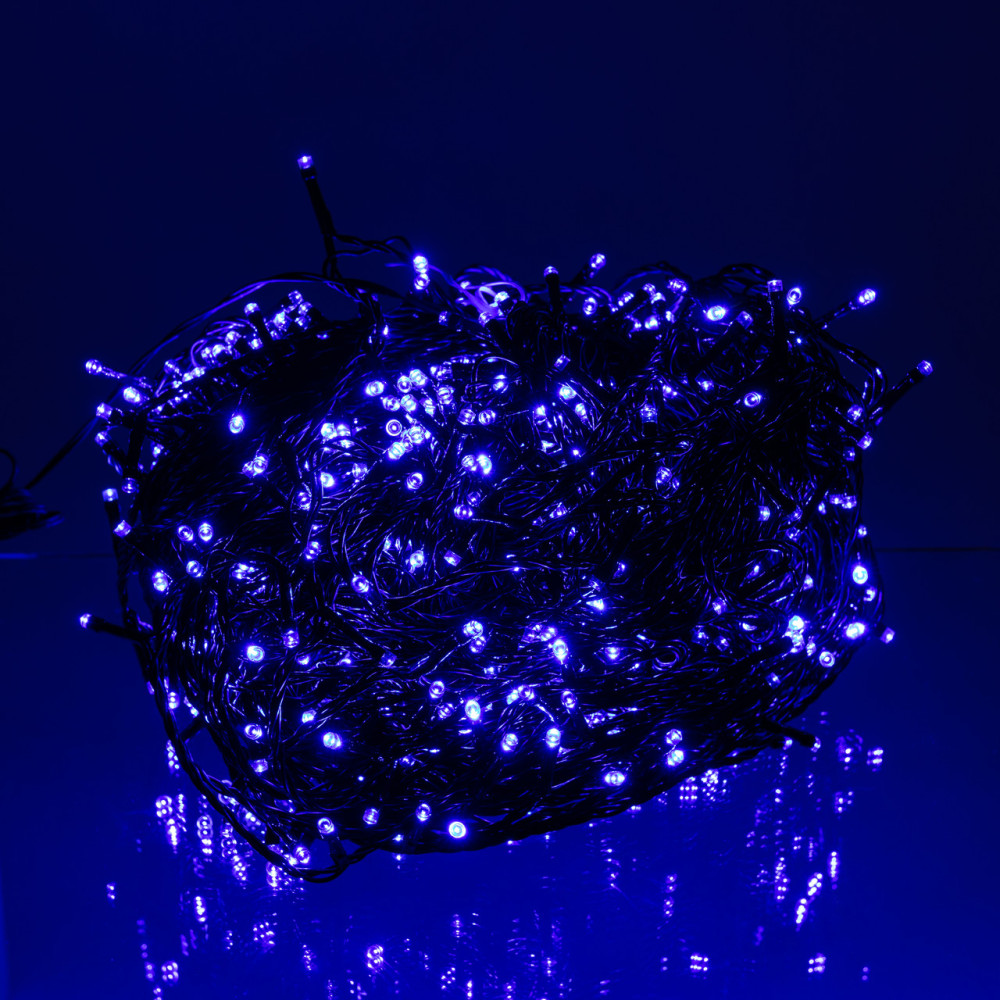 Изображение Гирлянда Рождественская фея уличная 100 (м) 1000 LED черный провод Синий CF1000L100MBBL ИМ Light-Deco 
