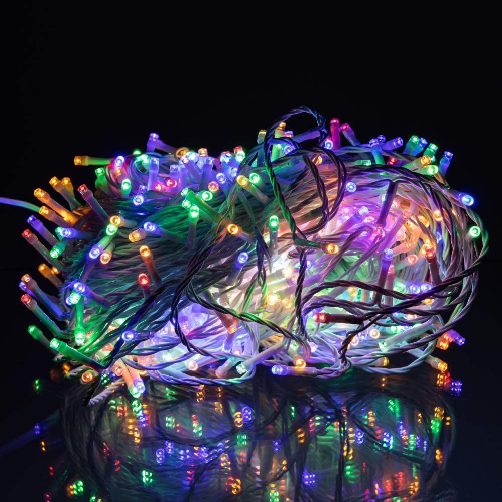 Изображение Гирлянда Рождественская фея уличная 50 м 500 LED белый провод Мультиколор CF500L50MWML ИМ Light-Deco 