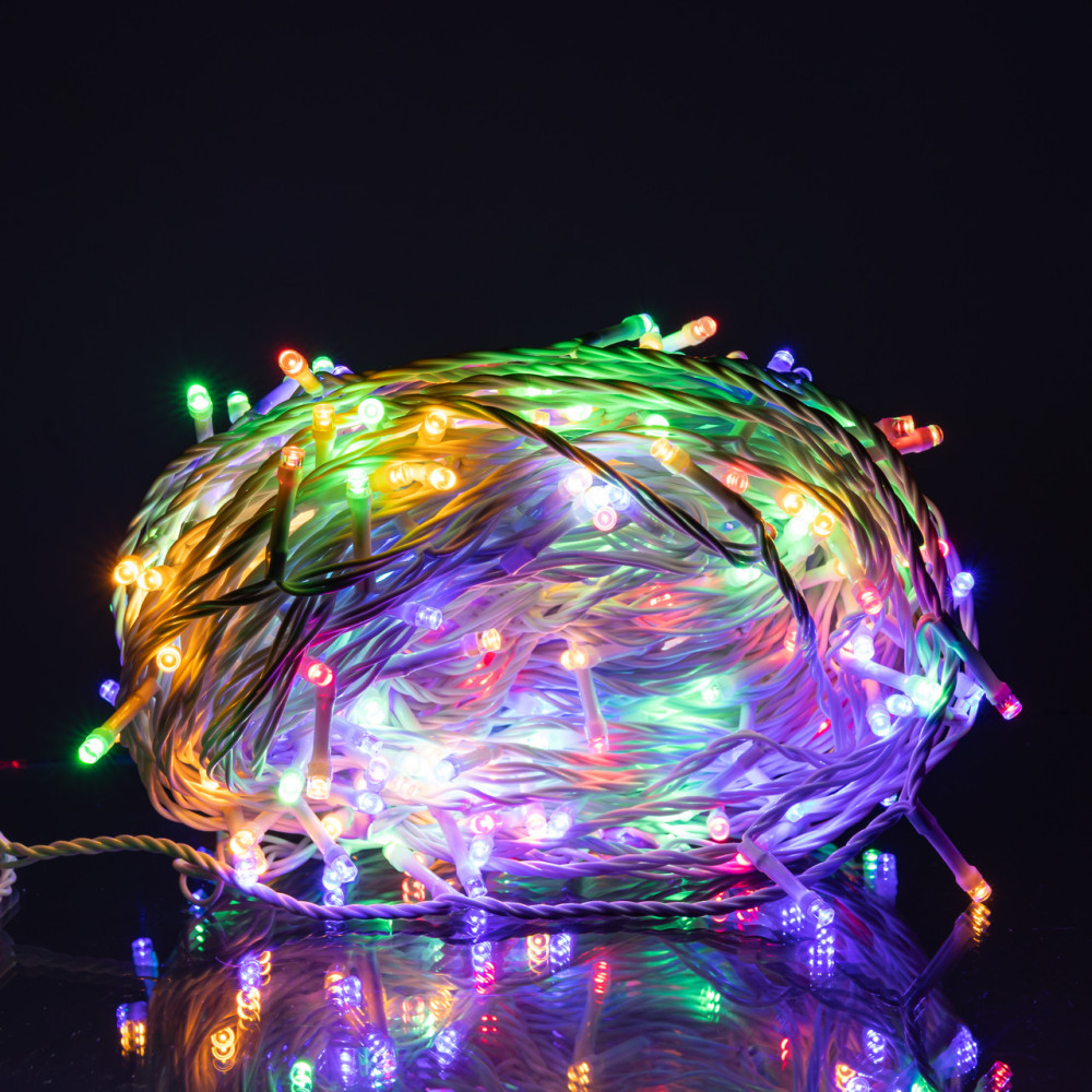 Изображение Гирлянда Нить уличная 30 м 300 LED белый провод Мультиколор CF300L30MWML ИМ Light-Deco 1 