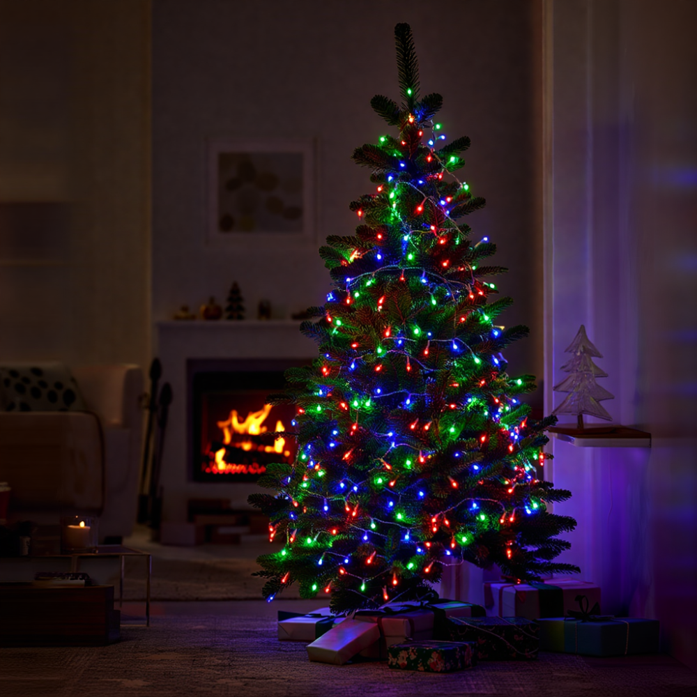 Изображение Гирлянда Нить уличная 30 м 300 LED белый провод Мультиколор CF300L30MWML ИМ Light-Deco 6 