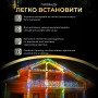 Изображение Гирлянда бахрома LED мерцание 3м 90 светодиодов новогодняя украшение дома Lugi, праздничная подсветка световой декор флеш ИМ Light-Deco 4 