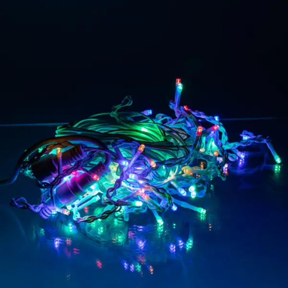 Изображение Уличная гирлянда Бахрома 12 м 200 LED белый провод Мультиколор 12MWML ИМ Light-Deco 2 