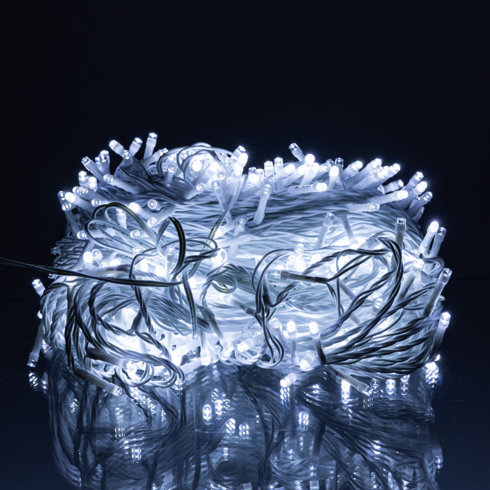 Изображение Гирлянда Рождественская фея уличная 50 м 500 LED белый провод Белый CF500L50MWW ИМ Light-Deco 