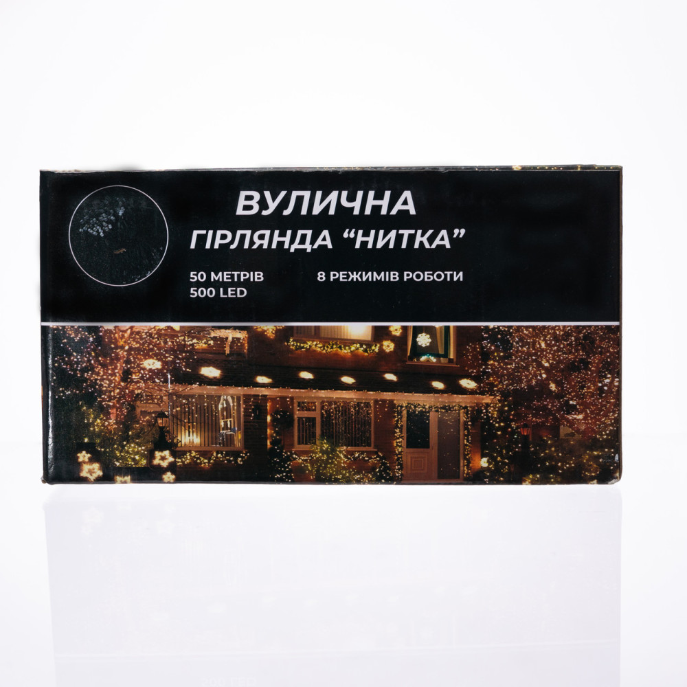 Изображение Гирлянда Рождественская фея уличная 50 м 500 LED белый провод Желтый CF500L50MWY ИМ Light-Deco 5 