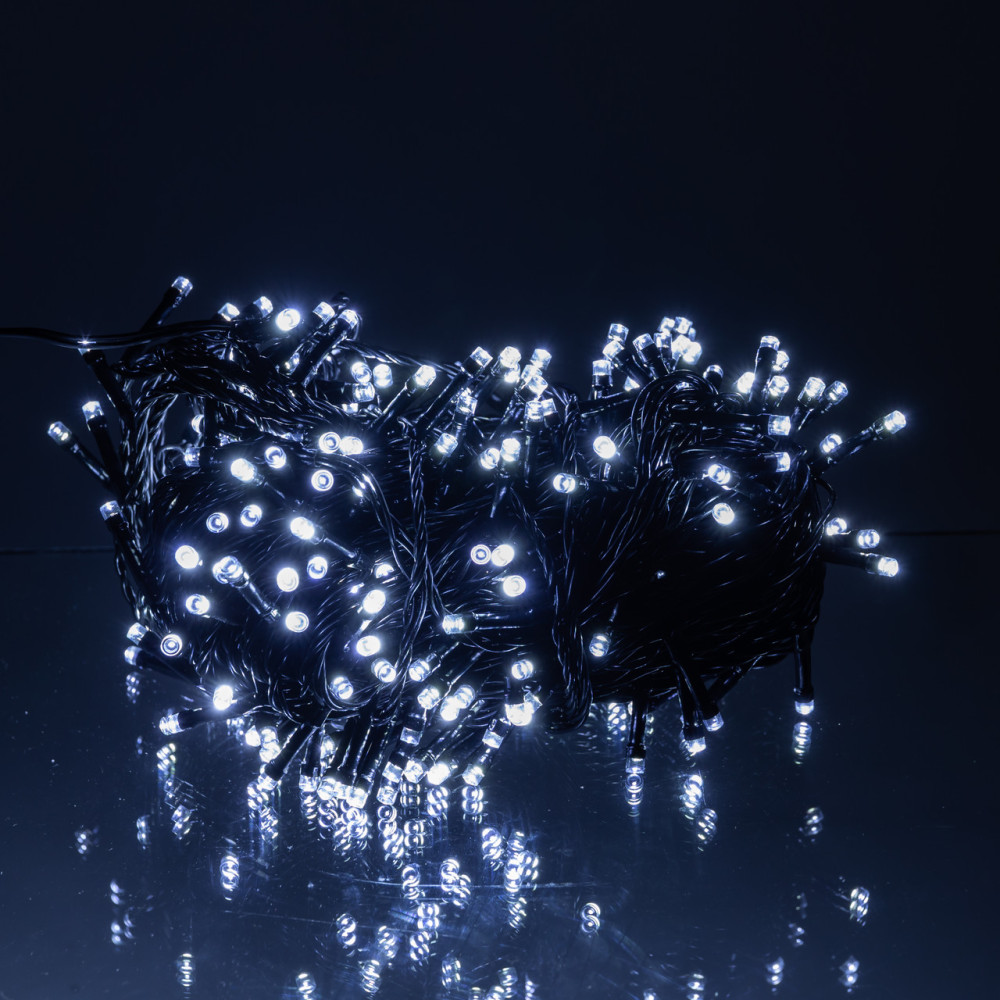Изображение Гирлянда Нить уличная 30 (м) 300 LED черный провод Белый CF300L30MBW ИМ Light-Deco 2 