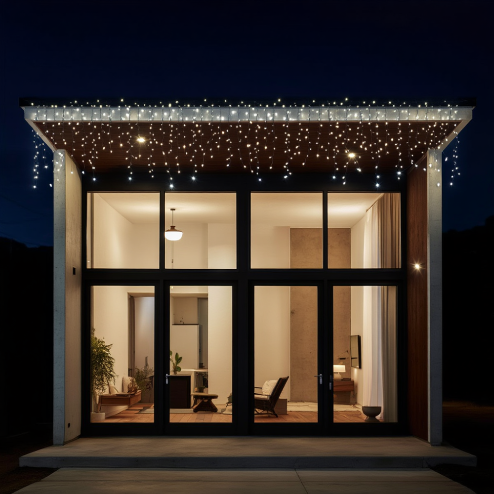 Изображение Уличная гирлянда Бахрома 12 м 200 LED белый провод Белый 12MWW ИМ Light-Deco 1 