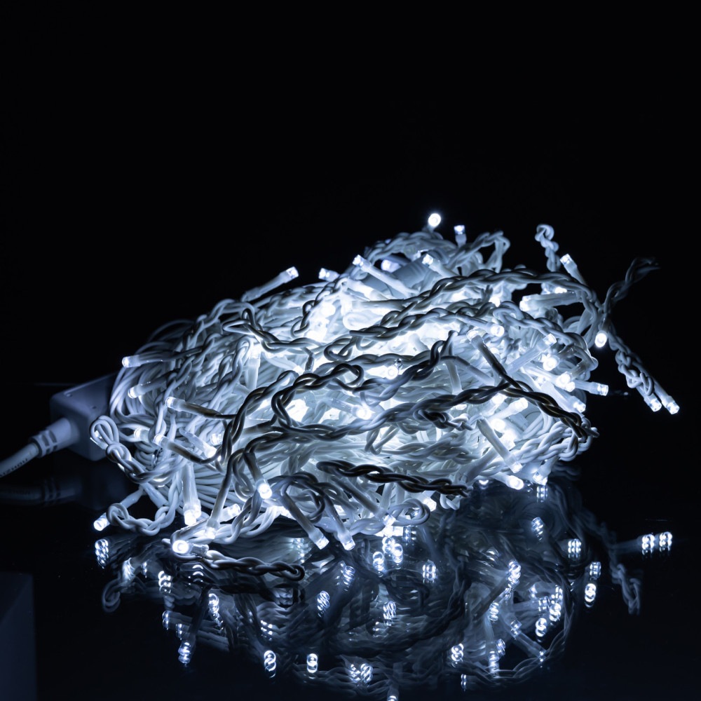 Изображение Уличная гирлянда Бахрома 12 м 200 LED белый провод Белый 12MWW ИМ Light-Deco 2 