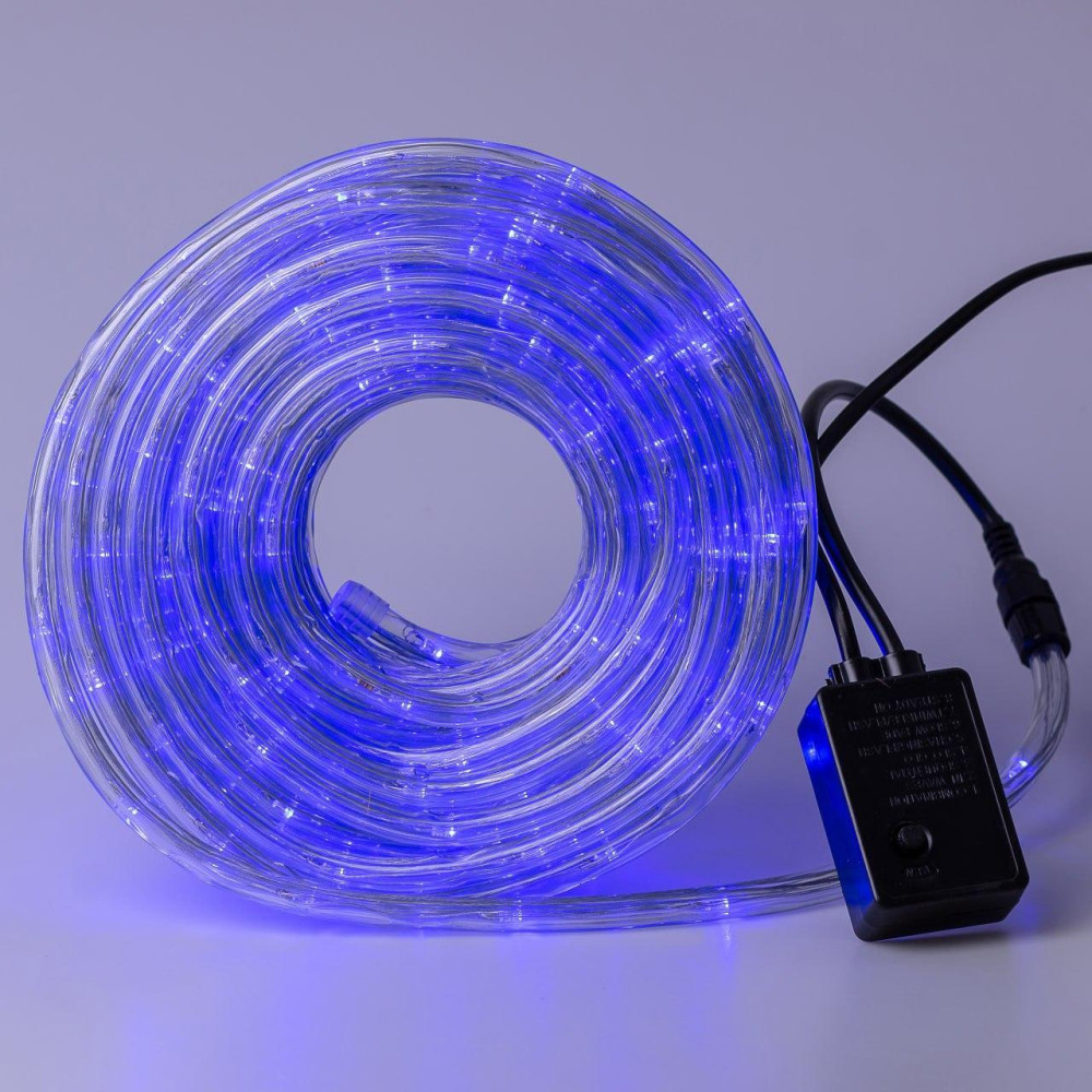 Зображення Гирлянда уличная лента светодиодная Дюралайт 240 LED 7м морозоустойчивая прозрачный провод Синий DR10МBL ИМ Light-Deco 5 
