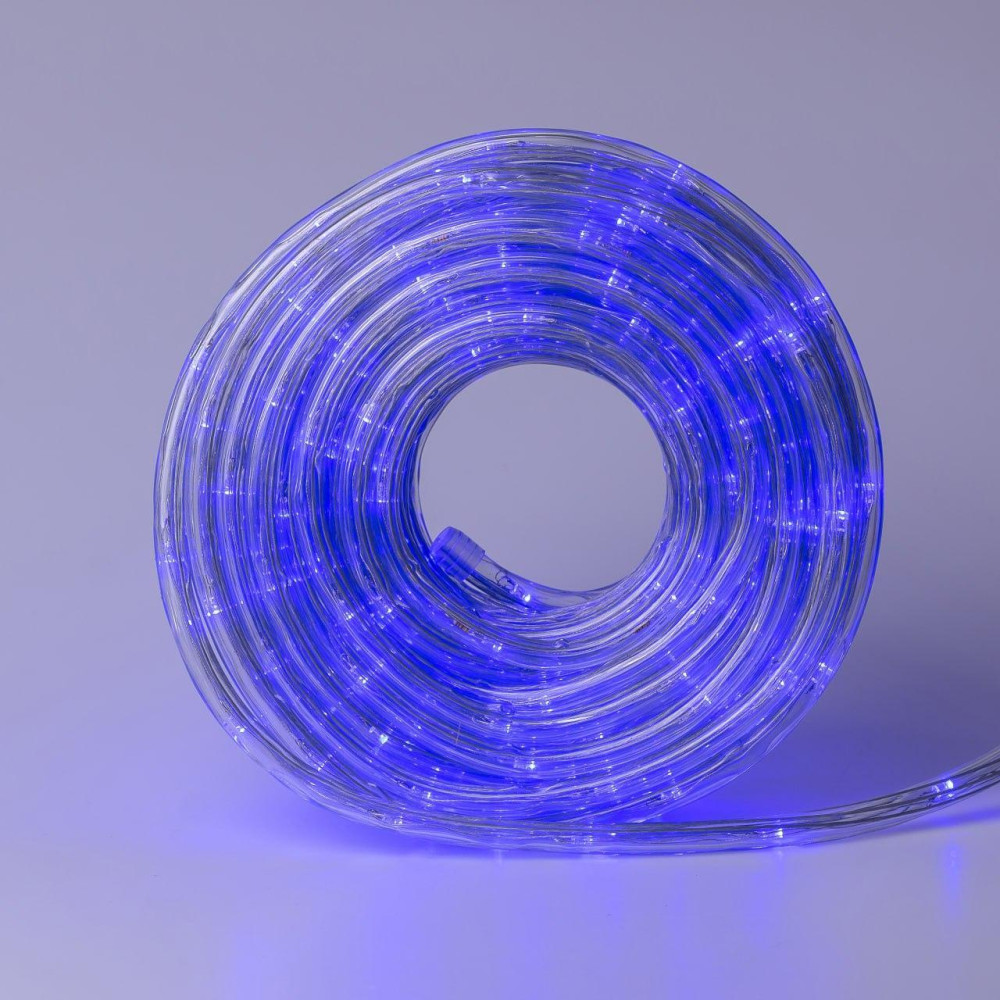 Зображення Гирлянда уличная лента светодиодная Дюралайт 240 LED 7м морозоустойчивая прозрачный провод Синий DR10МBL ИМ Light-Deco 6 