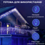 Изображение Гирлянда уличная светодиодная 90 LED 3 метра белый провод бахрома 18 нитей Синий 3МWBL ИМ Light-Deco 5 