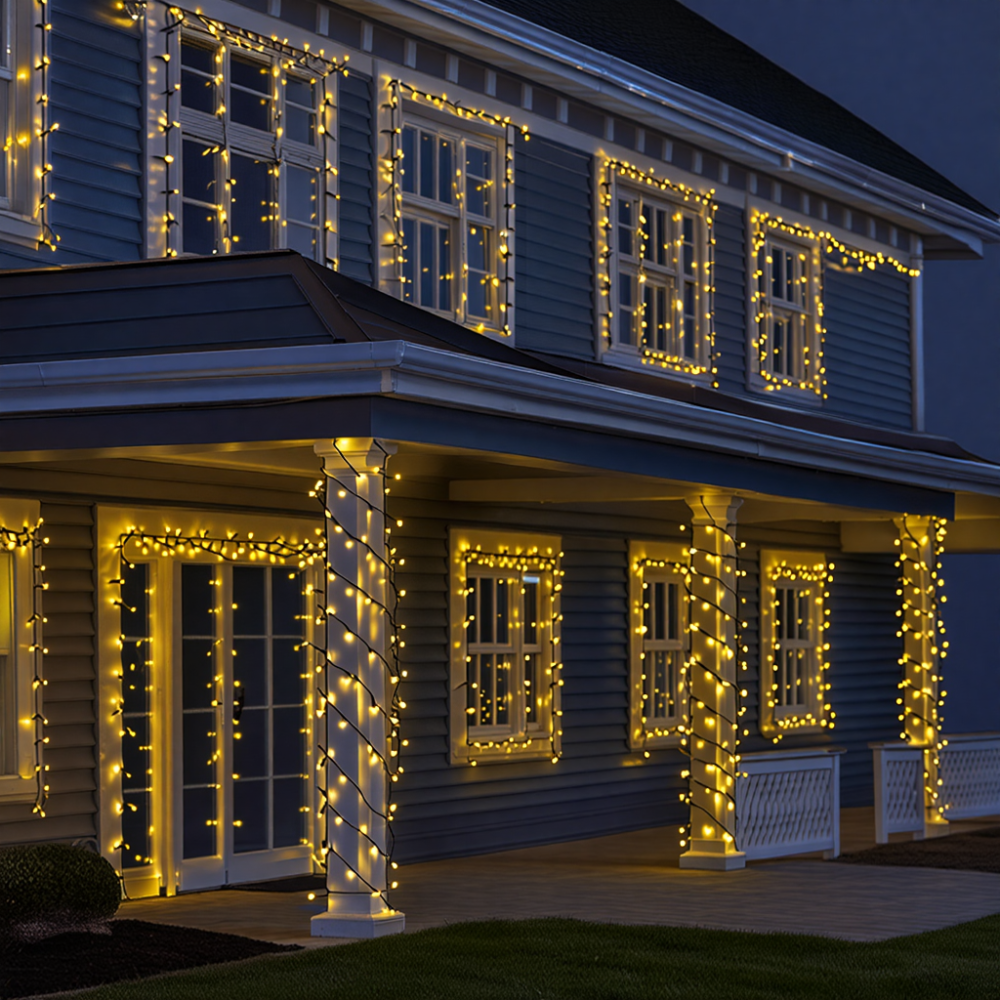 Изображение Гирлянда Рождественская фея уличная 50 (м) 500 LED черный провод Желтый CF500L50MBY ИМ Light-Deco 1 