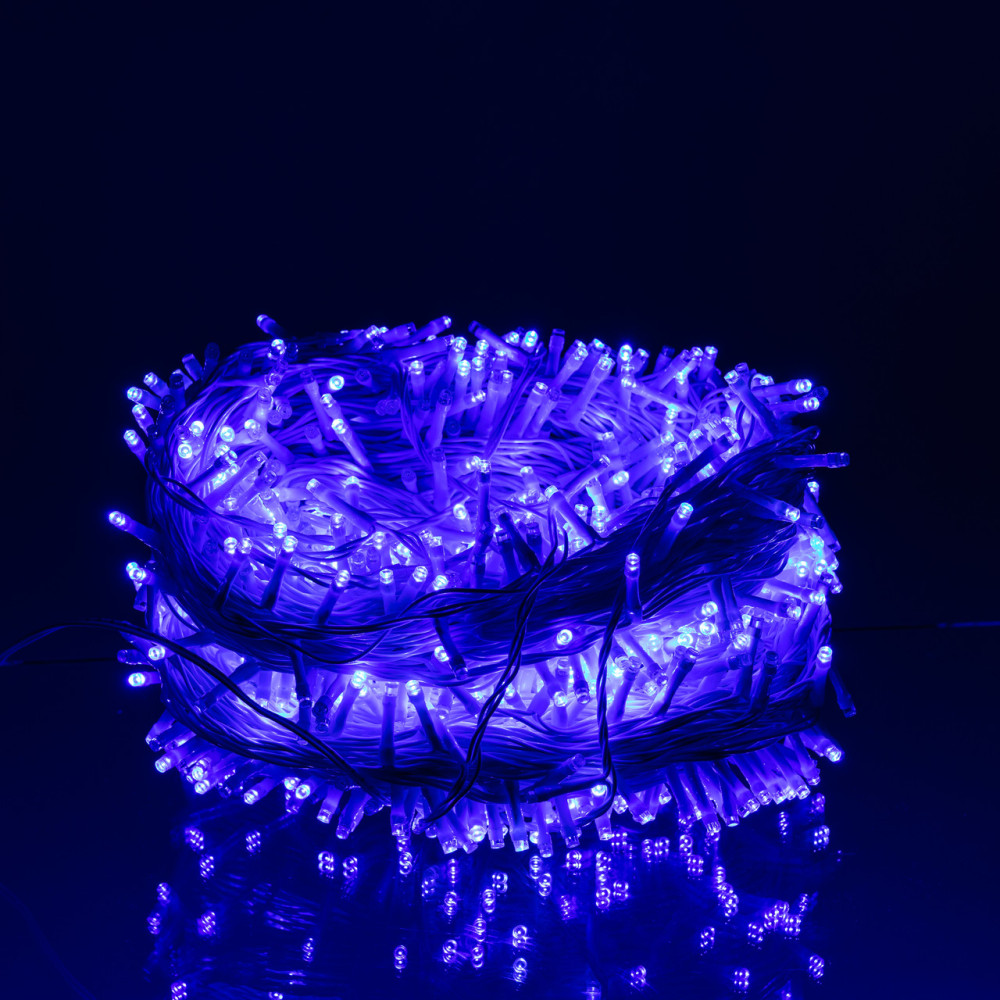 Изображение Гирлянда Рождественская фея уличная 100 м 1000 LED белый провод Синий CF1000L100MWBL ИМ Light-Deco 