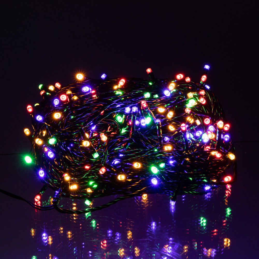 Изображение Гирлянда Нить уличная 30 (м) 300 LED черный провод Мультиколор CF300L30MBML ИМ Light-Deco 1 