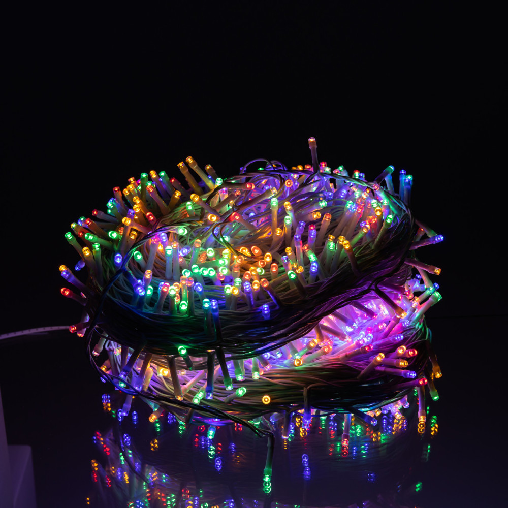 Изображение Гирлянда Рождественская фея уличная 100 м 1000 LED белый провод Мультиколор CF1000L100MWML ИМ Light-Deco 1 