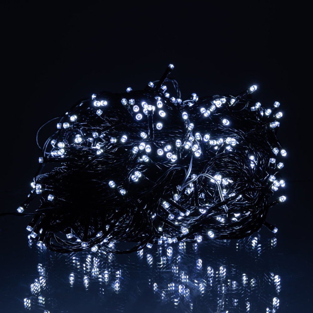 Изображение Гирлянда Рождественская фея уличная 50 (м) 500 LED черный провод Белый CF500L50MBW ИМ Light-Deco 