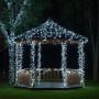Изображение Новогодняя гирлянда уличная 100 м 1000 LED с солнечной батареей 8 режимов работы черный провод Белый свет SB1000L100MBW ИМ Light-Deco 