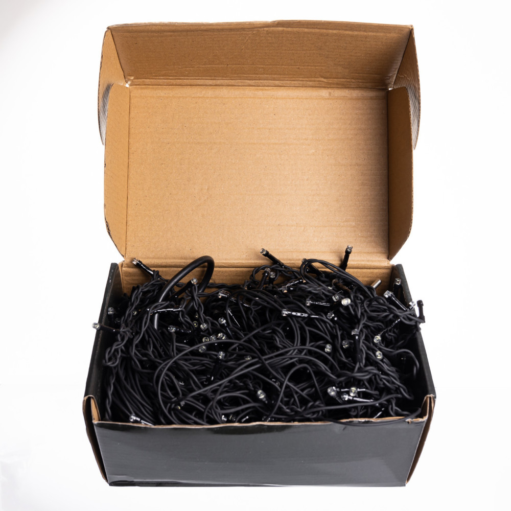 Зображення Уличная гирлянда Бахрома 20 м 335 LED гирлянда штора черный провод Белый 20MBW ИМ Light-Deco 3 