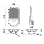 Изображение Консольный уличный светодиодный светильник ORLANDO PRO -50 50W 074-005-1050 ИМ Light-Deco 1 