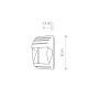 Зображення Купить Светильник уличный Nowodvorski 4390 Mistral E27 1x23W IP44 Gr ИМ Light-Deco 3 