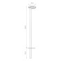 Зображення Купить Светильник уличный Nowodvorski 9185 Pole LED 1x20W 3000K 950Lm IP54 Gr ИМ Light-Deco 1 