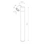 Зображення Купить Светильник уличный Nowodvorski 8158 Tubings GU10 1x35W IP54 Bl ИМ Light-Deco 2 