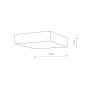 Изображение Потолочный светильник Nowodvorski 310425 Lid Square Led 1x25W 3000K 1800Lm IP20 Bl ИМ Light-Deco 1 