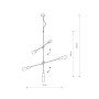 Зображення Подвесной светильник Nowodvorski 39076 Sticks E27 5x60W IP20 Gold ИМ Light-Deco 3 