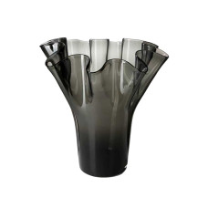 Ваза tissue grey h30 d 21 см