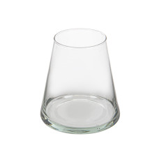 Ваза скляна Lefard "Donna" h16 d16 см прозора (804-066)