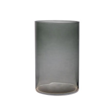 Ваза стеклянная Lefard "Essentials Cylinder" dark grey h21 d14 см темно-серый (804-079)