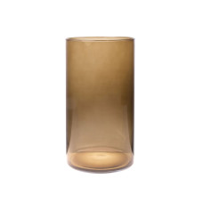 Ваза стеклянная Lefard "Essentials Cylinder" topaz h30 d16 см коричневый (804-084)