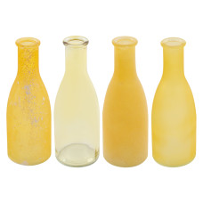 Набор из 4-х ваз bottle amber h18 d6x26,5 см скло Набор из 4-х ваз bottle amber h18 d6x26,5 см скло