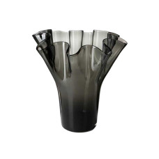 Ваза tissue grey h35 d 24 см