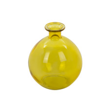 Ваза bottle жовта h15 d13 см