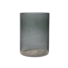 Ваза стеклянная Lefard "Essentials Cylinder" dark grey h25 d18 см темно-серый (804-080)